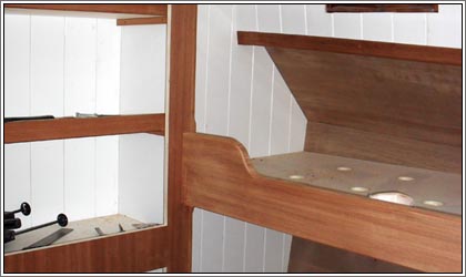 Two persons cabin with bunk beds